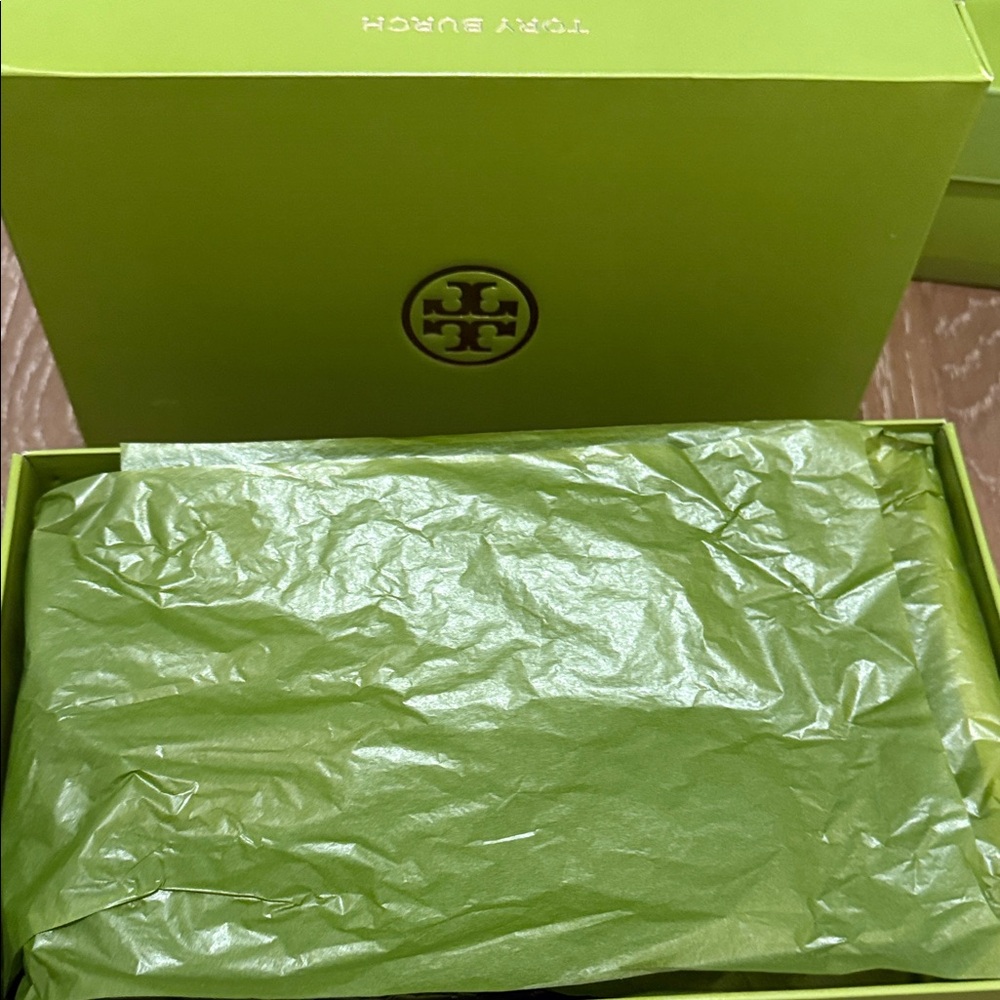 Tory Burch Black Pebbled Leather Penny Loafers - Picture 12 of 14